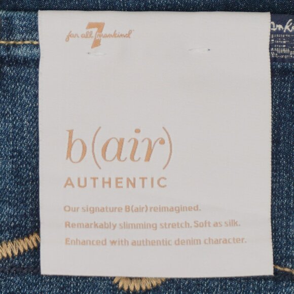 New 7 for all Mankind Kimmie Straight leg B(air) jeans size 23 - Picture 11 of 15